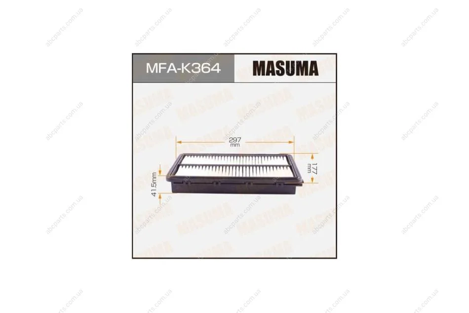 Фильтр воздушный (MFA-K364) MASUMA MFAK364 (фото 1)