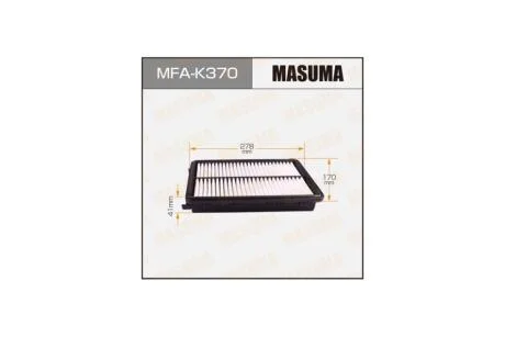 Фильтр воздушный (MFA-K370) MASUMA MFAK370