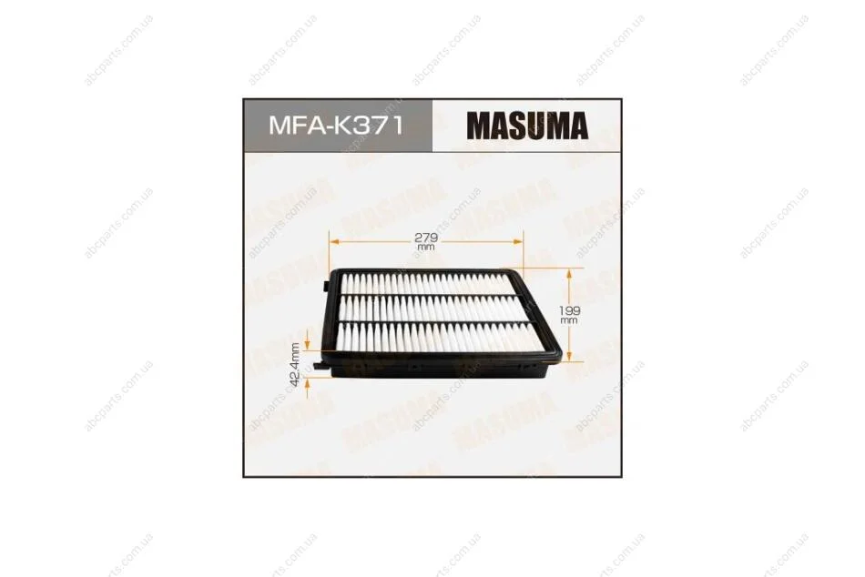 Фильтр воздушный (MFA-K371) MASUMA MFAK371 (фото 1)