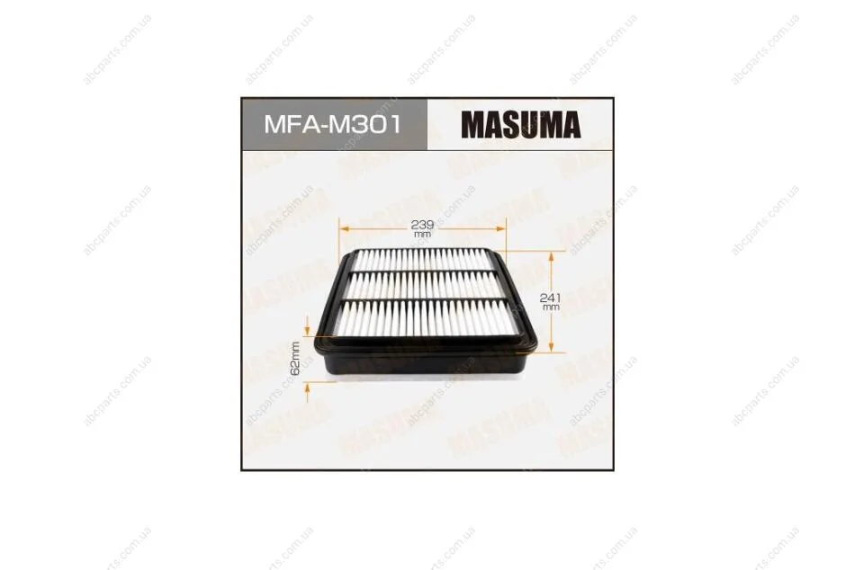 Фильтр воздушный MITSUBISHI /L200/ V2500 05- (MFA-M301) MASUMA MFAM301 (фото 1)