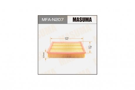 Фильтр воздушный NISSAN/ PATHFINDER, NAVARA 05- MASUMA MFAN207