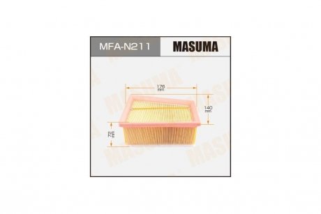 Фільтр повітря NISSAN/ ALMERA 2012- MASUMA MFAN211