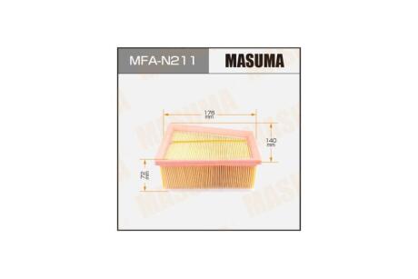 Фильтр воздушный NISSAN/ ALMERA 2012- (MFA-N211) MASUMA MFAN211