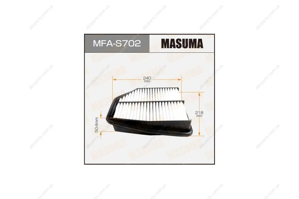 Фільтр повітряний (MFA-S702) MASUMA MFAS702 (фото 1)