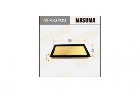 Фільтр повітряний SUZUKI/ SX4/ YA11SYC11S 06- (MFA-S703) MASUMA MFAS703