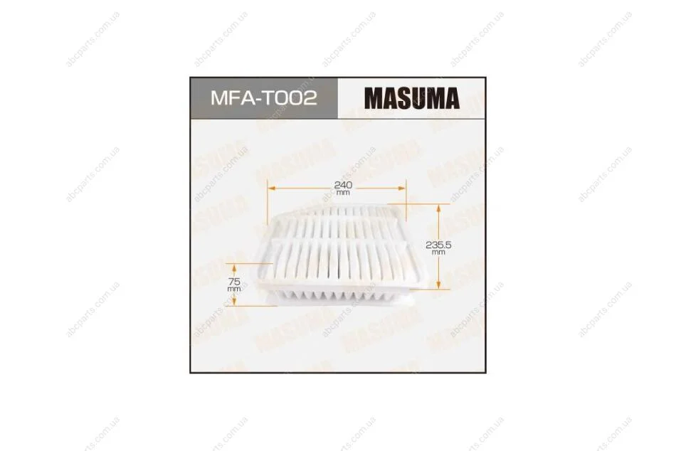 Фильтр воздушный Toyota RAV4 2.0, 2.2D (05-15) (MFA-T002) MASUMA MFAT002 (фото 1)