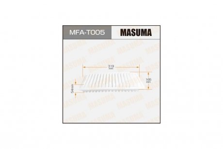 Фильтр воздушный TOYOTA/ COROLLA/ CDE120 01-07 MASUMA MFAT005