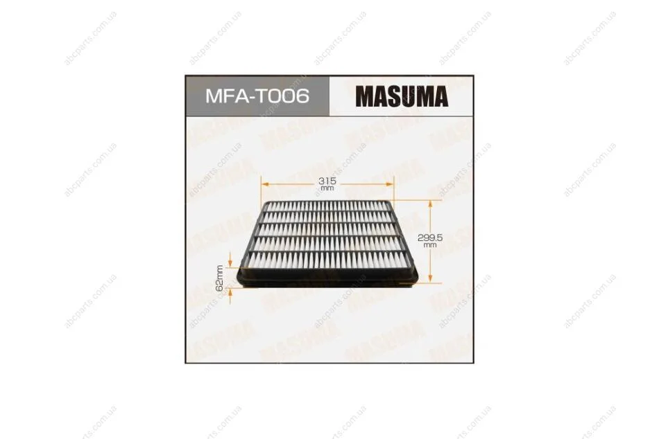 Фильтр воздушный (MFA-T006) MASUMA MFAT006 (фото 1)