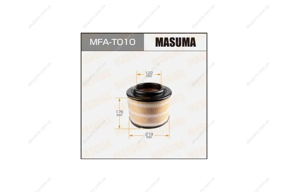 Фильтр воздушный TOYOTA/ HILUX/ KUN25L, KUN26L, KUN35L 11- (1/8) (MFA-T010) MASUMA MFAT010 (фото 1)