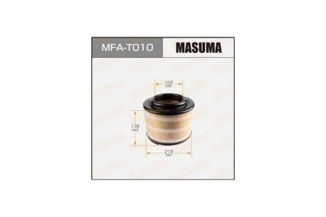 Фильтр воздушный TOYOTA/ HILUX/ KUN25L, KUN26L, KUN35L 11- (1/8) (MFA-T010) MASUMA MFAT010