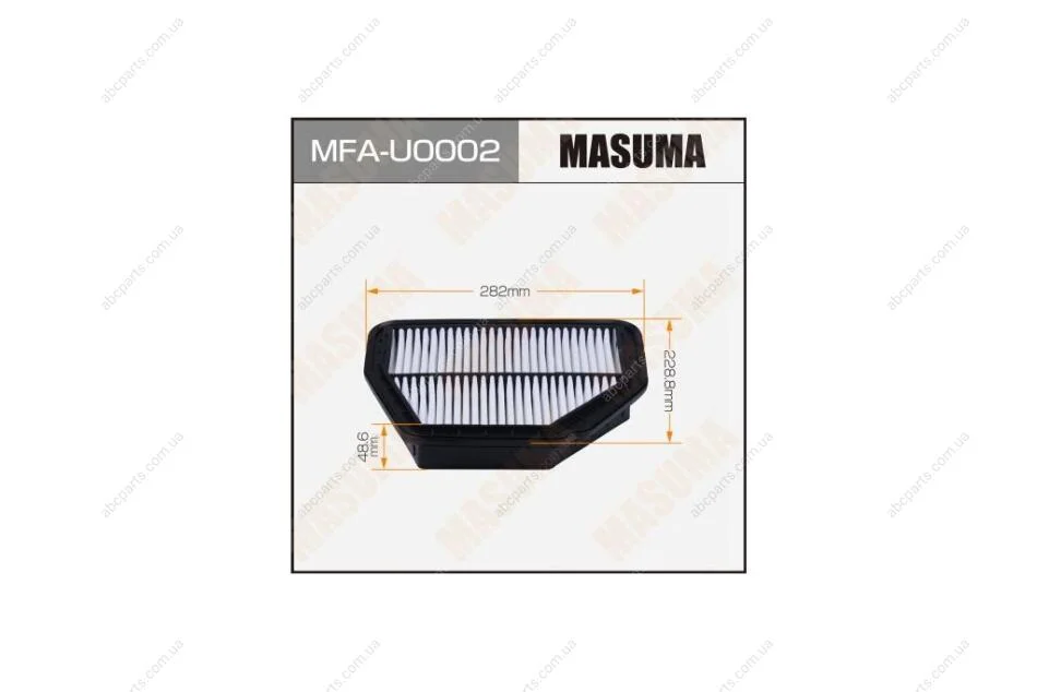 Фильтр воздушный CHEVROLET CAPTIVA 07- (MFA-U0002) MASUMA MFAU0002 (фото 1)