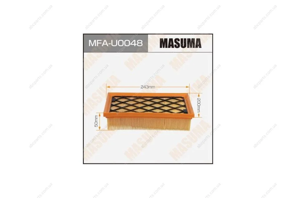 Фильтр воздушный FORD MONDEO(1/44) (MFA-U0048) MASUMA MFAU0048 (фото 1)