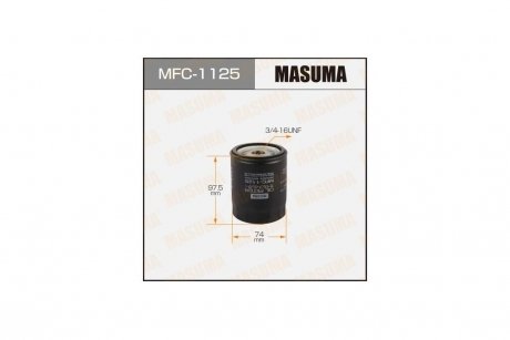 Фильтр масляный Toyota FJ Cruiser (06-09), Land Cruiser (-12), Land Cruiser Prado (05-09), Sequoia (00-09) 4.0, 4.7 (MFC-1125) MASUMA MFC1125