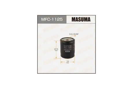 Фильтр масляный Toyota FJ Cruiser (06-09), Land Cruiser (-12), Land Cruiser Prado (05-09), Sequoia (00-09) 4.0, 4.7 (MFC-1125) MASUMA MFC1125