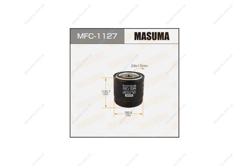 Фільтр масляний Toyota Avensis (00-07), RAV 4 (00-05) D 2.0 (MFC-1127) MASUMA MFC1127 (фото 1)