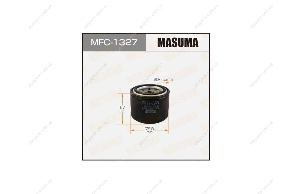 Фильтр масляный KIA OPTIMA (MFC-1327) MASUMA MFC1327 (фото 1)