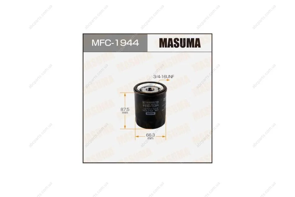 Фільтр масляний Suzuki Grand Vitara (05-16), Kizashi (09-15), Swift (00-10), SX4 (06-), Vitara (15-) (MFC-1944) MASUMA MFC1944 (фото 1)