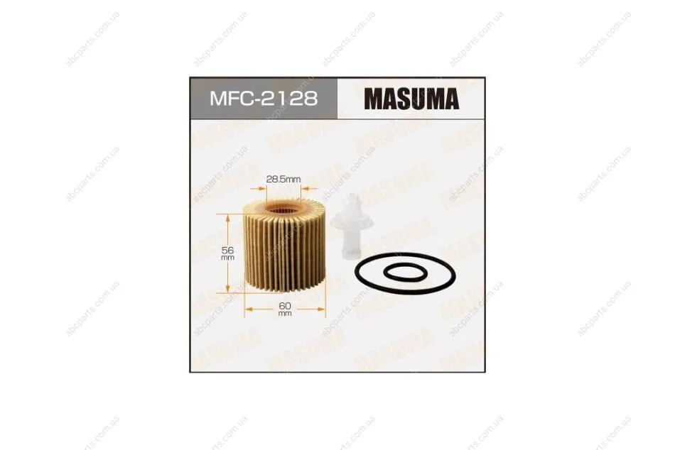 Фильтр масляный (вставка) Toyota Auris, Corolla, Yaris (08-) (MFC-2128) MASUMA MFC2128 (фото 1)