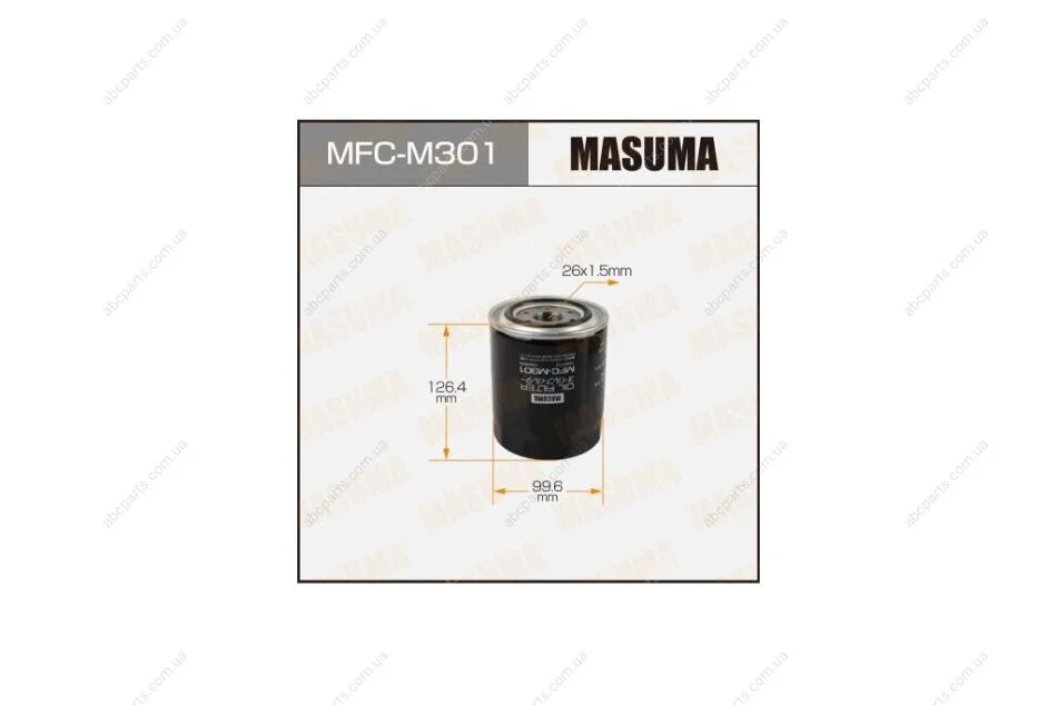 Фильтр масляный Mitsubishi L200 (05-), Pajero Sport (09-15) D 2.5 (MFC-M301) MASUMA MFCM301 (фото 1)