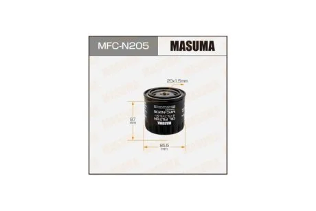 Фільтр масляний Nissan Pathfinder (10-14)/ Renault Laguna III (08-15), Scenic III (09-16) 3.0 D (MFC-N205) MASUMA MFCN205