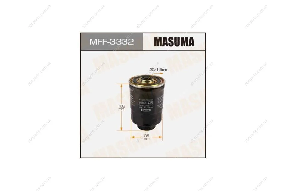 Фильтр топливный Mitsubishi L 200 (-08), Pajero Sport (-09) Disel (MFF-3332) MASUMA MFF3332 (фото 1)