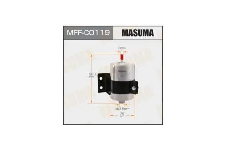 Фільтр паливний високого тиску, SsangYong KYRON, ACTYON SPORTS (06-) (MFFC0119) MASUMA 'MFFC0119