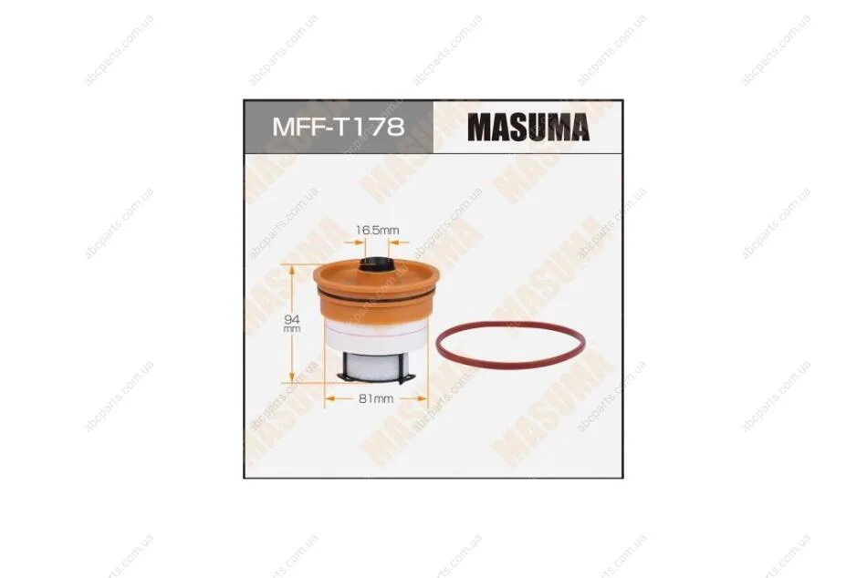Фільтр паливний вставка Toyota LAND CRUISER, LX450D/VDJ200L, VDJ201L (MFFT178) MASUMA 'MFFT178 (фото 1)