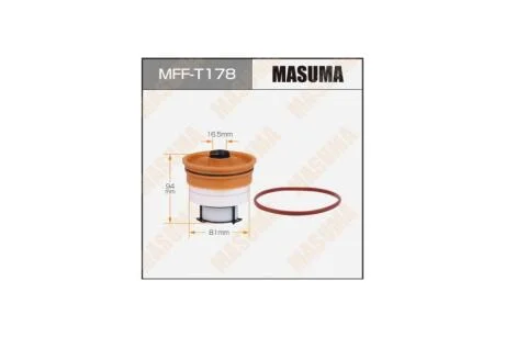 Фільтр паливний вставка Toyota LAND CRUISER, LX450D/VDJ200L, VDJ201L (MFFT178) MASUMA 'MFFT178