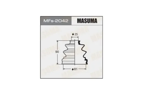Пыльник ШРУСа внутренний (силикон) Mitsubishi L200 (05-), Pajero (00-06), Pajero Sport (09-) (MFs-2042) MASUMA MFS2042