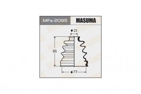 Пыльник ШРУСа наружный(силикон) Mazda 3 (03-08) (MFs-2095) MASUMA MFS2095