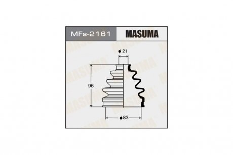 Пыльник ШРУСа (силикон)HONDA CR-V III (07-12), HYUNDAI GRANDEUR (05-11), KIA SPORTAGE (06-11) (MFs-2161) MASUMA MFs2161