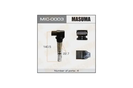 Катушка зажигания AUDI A2, A3 / BLF, BMY (MIC-0003) MASUMA 'MIC-0003