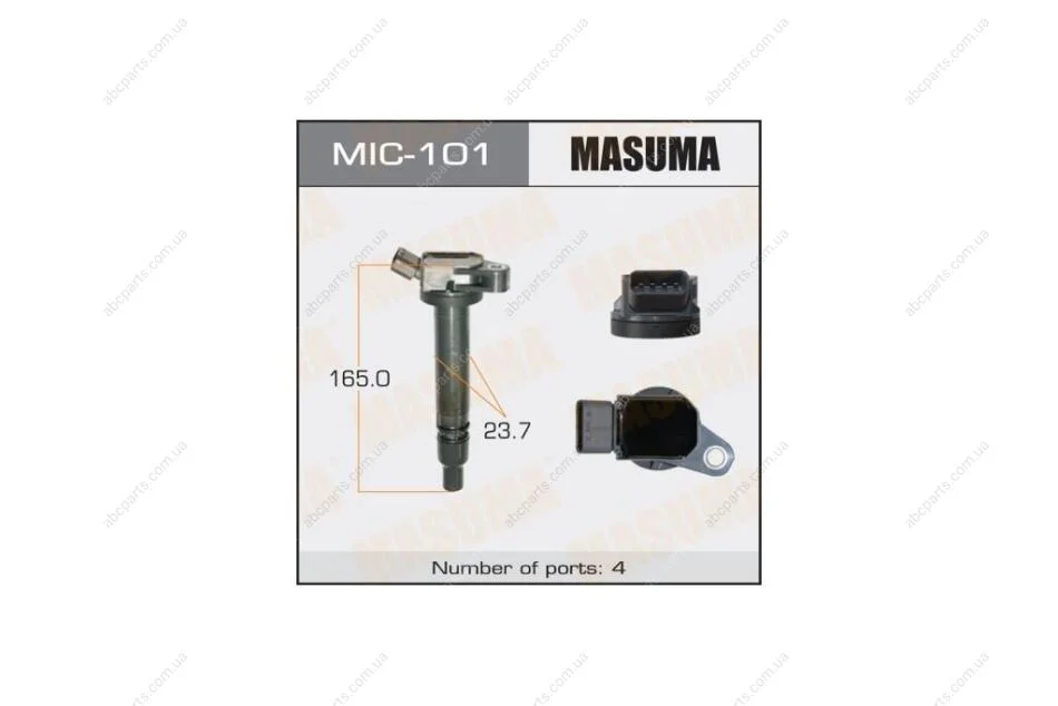 Катушка зажигания Toyota Camry, RAV 4 2.5 (09-), Venza 2.7 (09-16) (MIC-101) MASUMA MIC101 (фото 1)