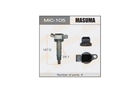 Катушка зажигания Toyota Camry, RAV 4 2.0, 2.4 (-11) (MIC-105) MASUMA MIC105