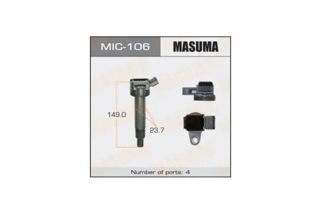 Котушка запалювання Toyota Land Cruiser, Sequoia, Tundra 4.7 (-12) (MIC-106) MASUMA MIC106