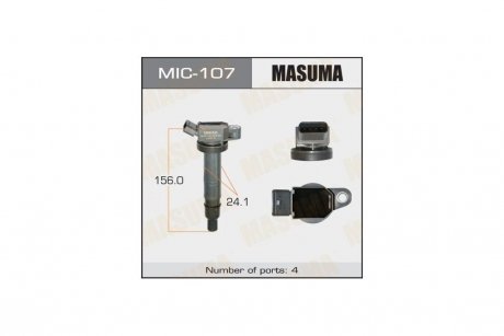 Катушка зажигания 4RUNNER, HILUX / 1AZFSE, 1NZFE, 2TRFE (MIC-107) MASUMA 'MIC-107