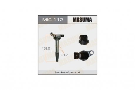 Катушка зажигания 1ZRFE, 2ZRFE, NZE14#.ZRE14#.NZE15#.NCP11# (MIC-112) MASUMA 'MIC-112