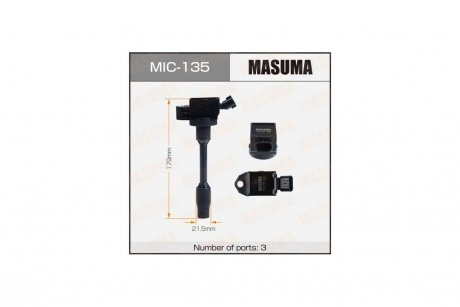 Котушка запалювання RAV4 COROLLA / M20AFKS, 2ZRFAE (MIC-135) MASUMA MIC135