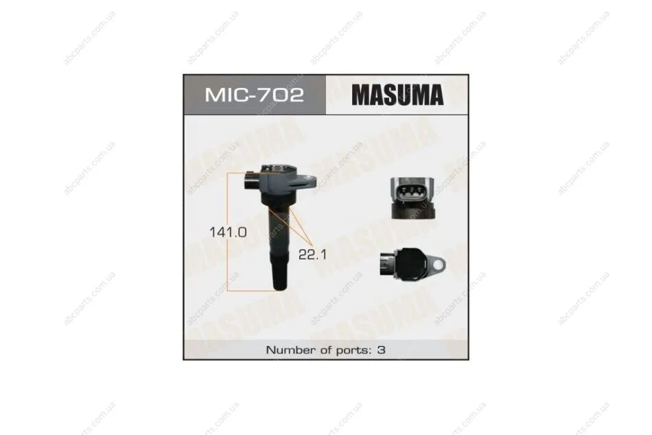Котушка запалювання Suzuki SX4, Vitara 1.6 (14-) (MIC-702) MASUMA MIC702 (фото 1)