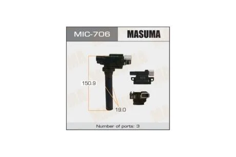 Котушка запалювання Suzuki SX4/M16A Аналог MIC-705 (MIC706) MASUMA 'MIC706