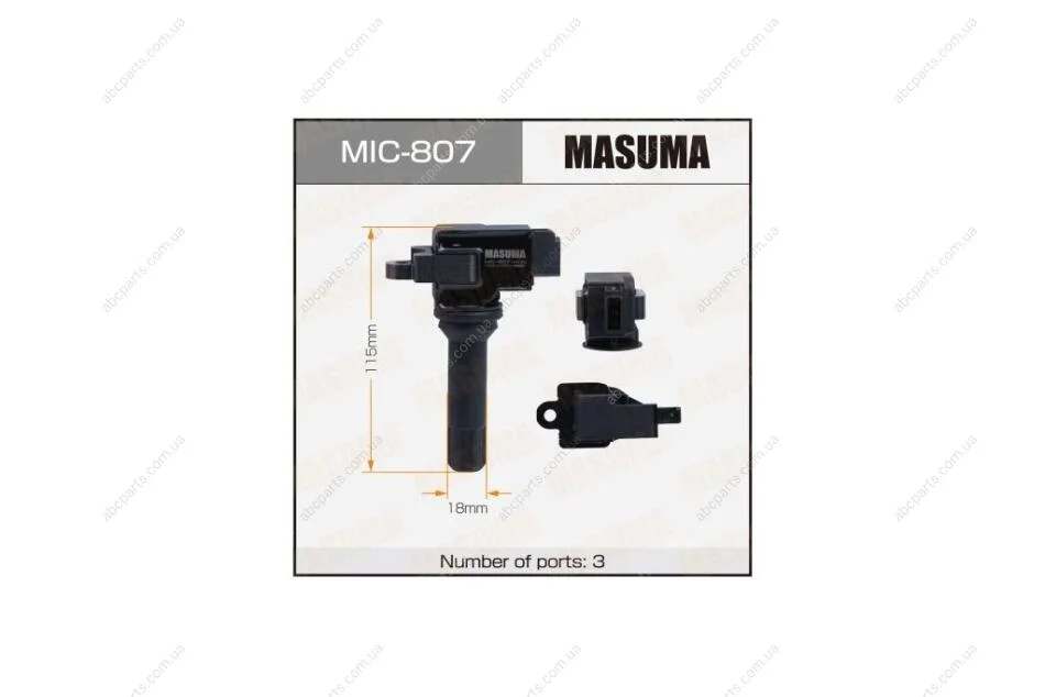 Катушка зажигания FORESTER IMPREZA / FB20A FB16 (MIC-807) MASUMA MIC807 (фото 1)