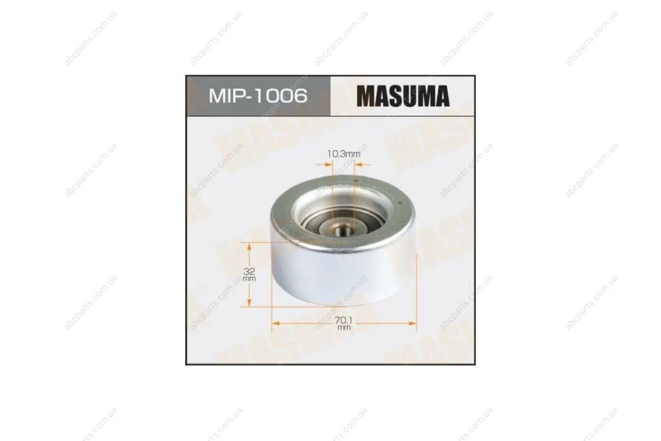 Ролик ремня приводного паразитный Toyota 3.5 (2GRFE), 4.0 (1GRFE) (05-) (MIP-1006) MASUMA MIP1006 (фото 1)