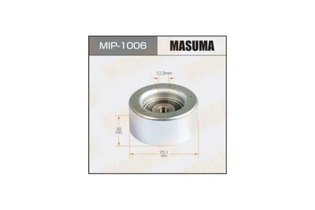 Ролик ремня приводного паразитный Toyota 3.5 (2GRFE), 4.0 (1GRFE) (05-) (MIP-1006) MASUMA MIP1006
