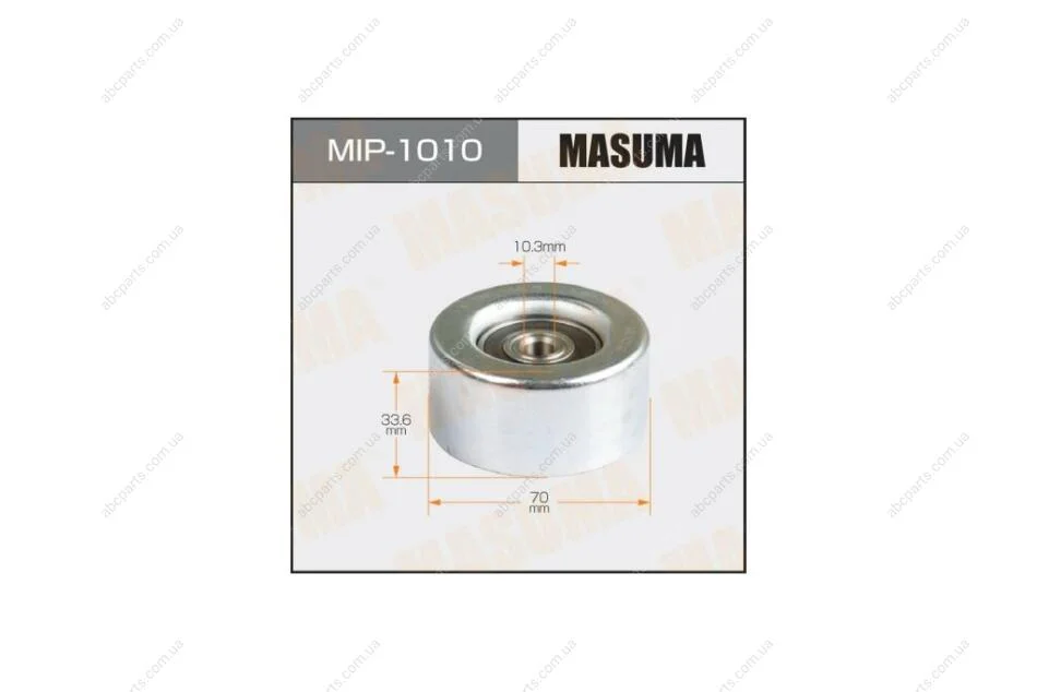 Ролик ремня генератора натяжной Toyota 3.5 (2GRFE), 4.0 (1GRFE) (05-) (MIP-1010) MASUMA MIP1010 (фото 1)