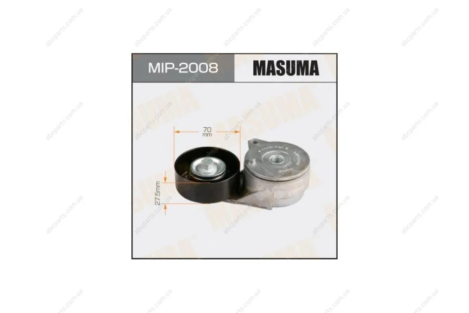 Натягувач ременя генератора Nissan Juke 1.6 (10-), Qashqai, X-Trail 2.0 (13-) (MIP-2008) MASUMA MIP2008 (фото 1)