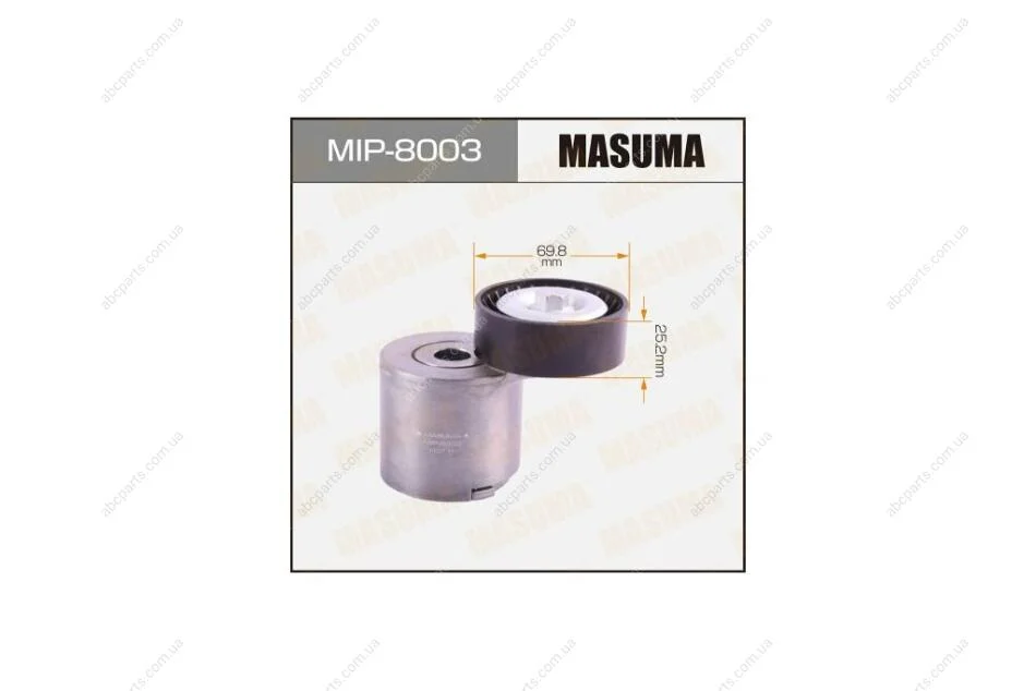 Натяжитель ремня генератора Subaru Forester, Impreza, XV 1.6, 2.0 (11-) (MIP-8003) MASUMA MIP8003 (фото 1)