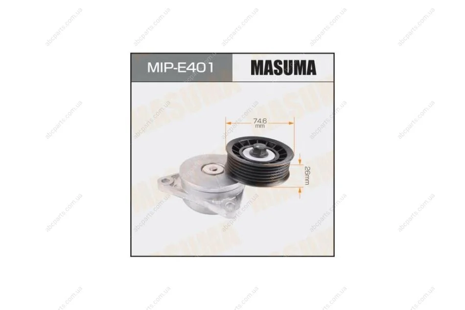 Натяжитель ремня Ford Focus I 98-/Mondeo Ii 96-/Transit 02-13/ Mazda Tribute 00-08 DURATEC 1.6,YF,ZETEC 2.0,ZETEC-E 1.8 / 2.0 (MIPE401) MASUMA 'MIPE401 (фото 1)