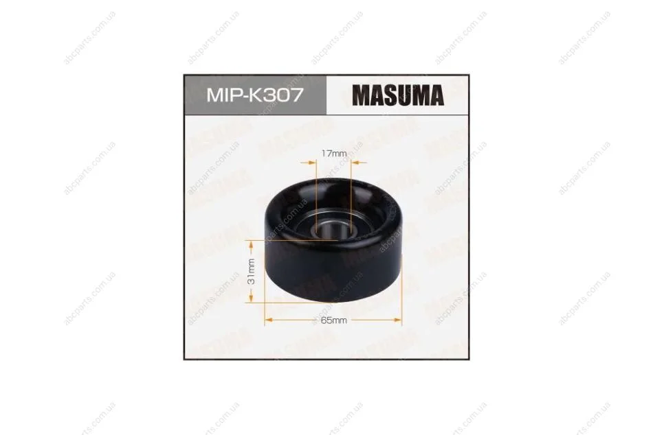 Ролик натягувача ременя приводу навісного обладнання, THETA, THETA2 (MIP-K307) MASUMA MIPK307 (фото 1)