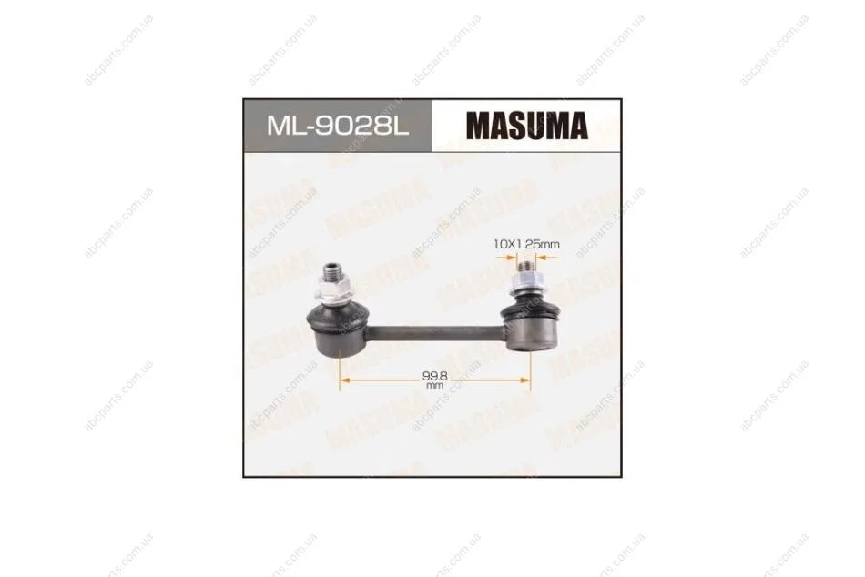 Стойка стабилизатора задн левая TOYOTA AVENSIS AZT250,251,255 (ML-9028L) MASUMA ML9028L (фото 1)