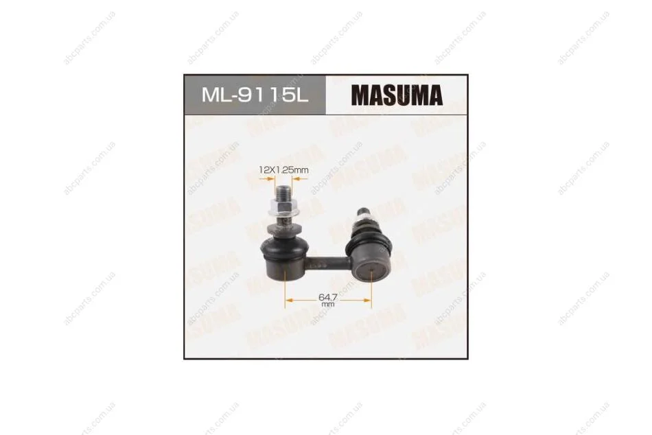 Стійка стабілізатора переднього ліва Nissan Navara, Pathfinder (05-) (ML-9115L) MASUMA ML9115L (фото 1)